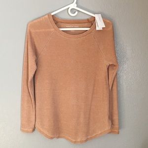 *NEW* American Eagle Orange Faded Waffle Tee